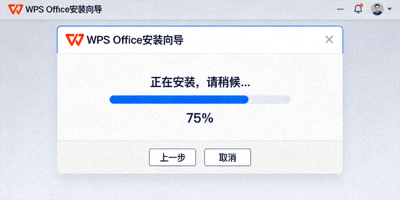 WPS Office安装向导界面截图，显示自定义安装路径和组件选择选项